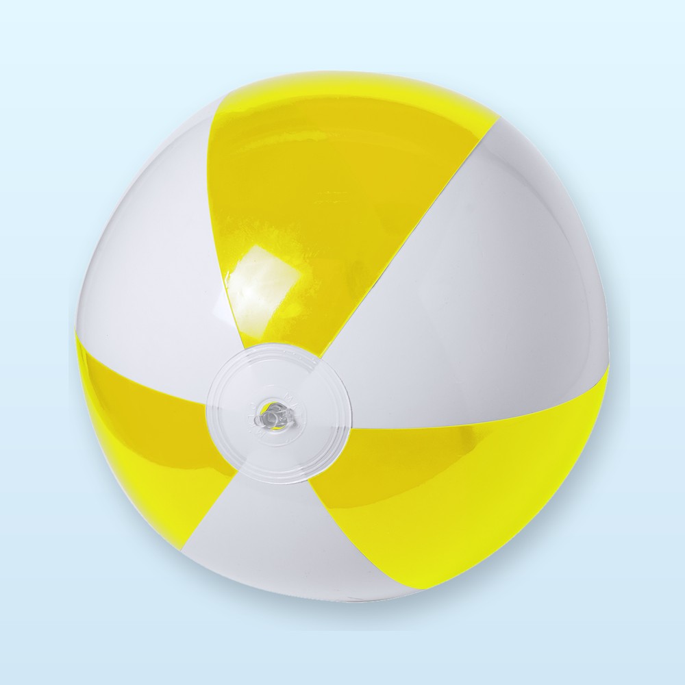 pallone da spiaggia (ø28 cm) - giallo - bianco