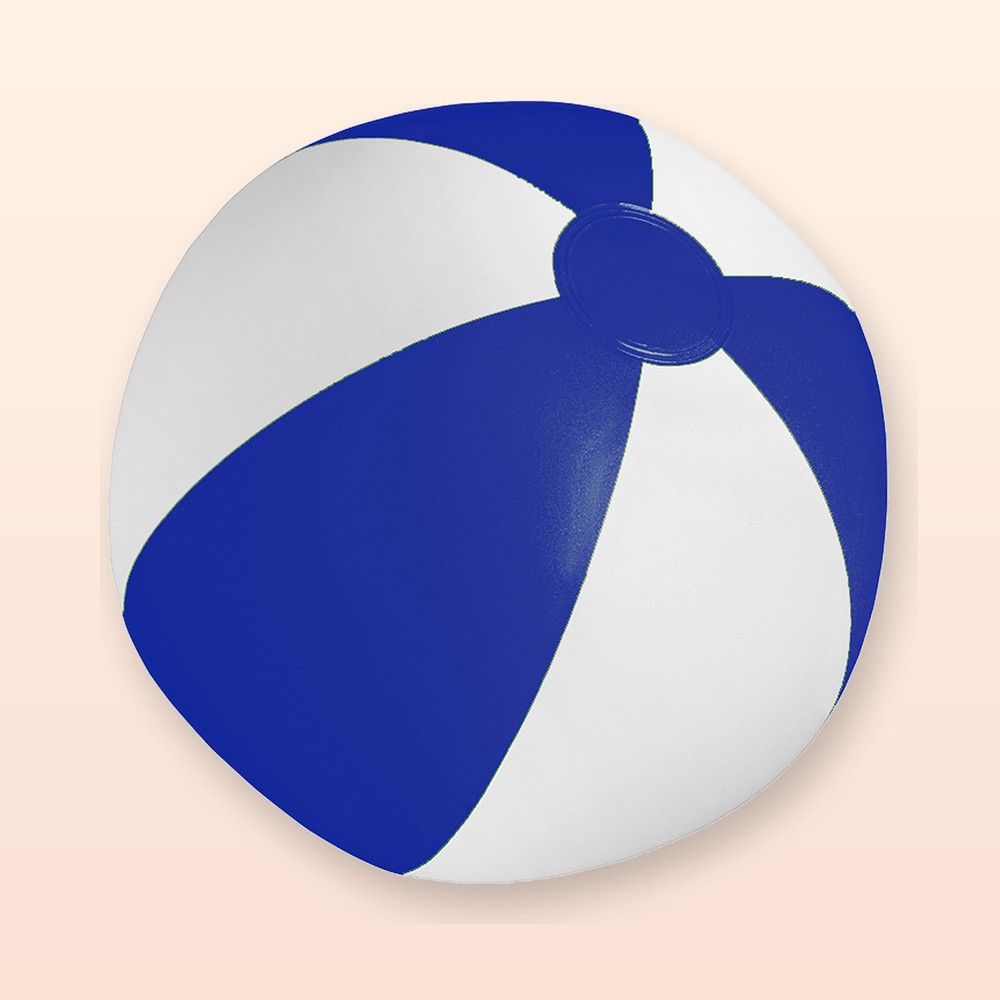 pallone da spiaggia (ø28 cm) - blu - bianco