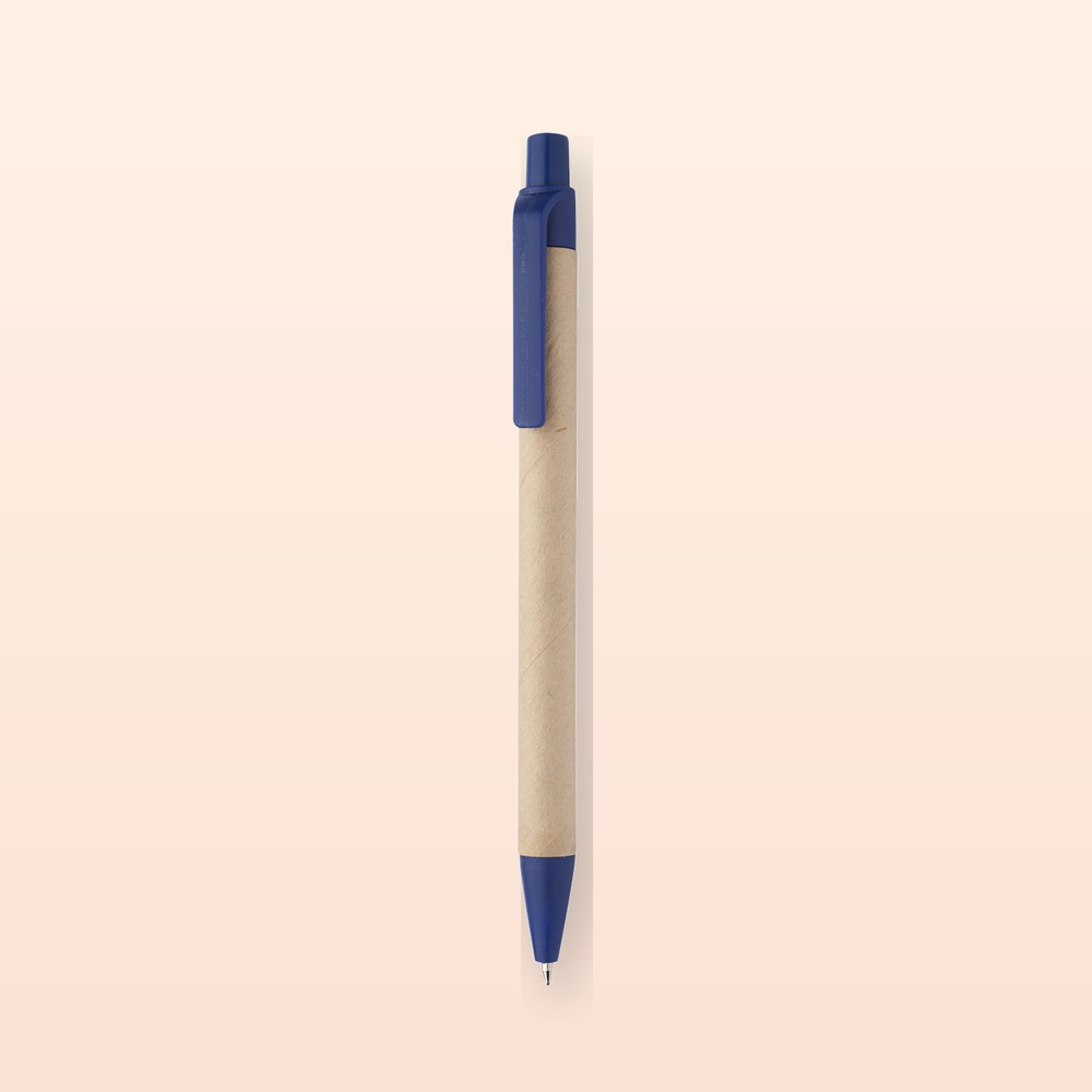 penna a sfera - blu - naturale