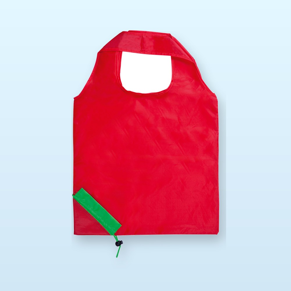 Shopper pieghevole - rosso - variante 2