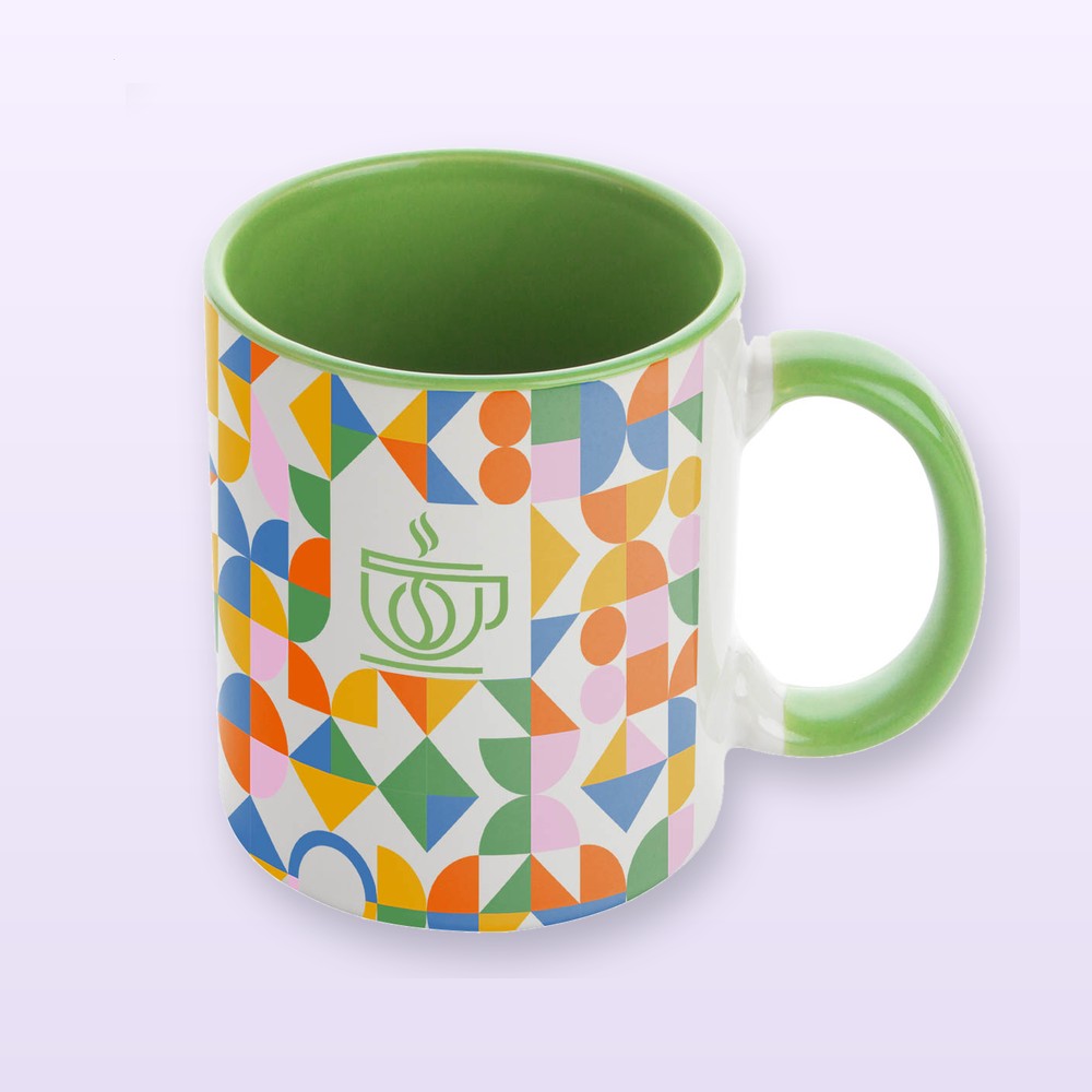 Tazza per sublimazione - verde - bianco