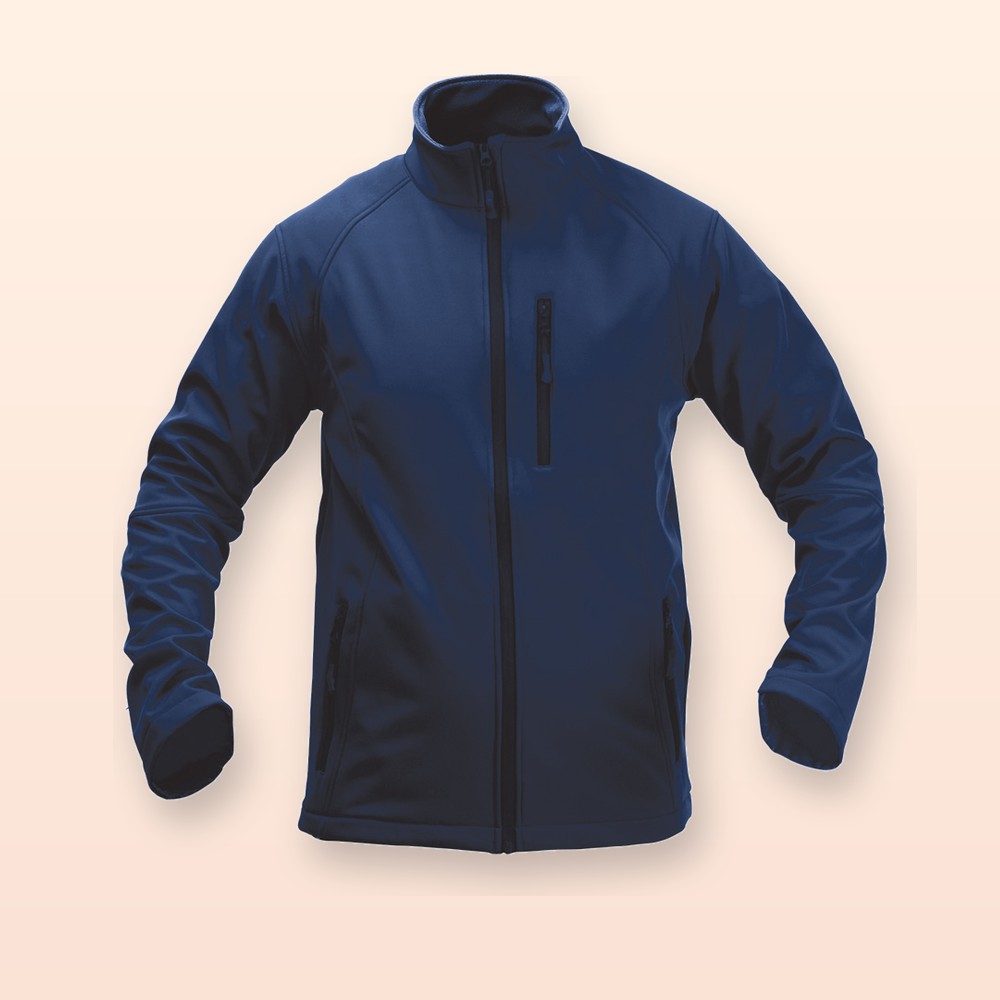 softshell - blu scuro - nero - M