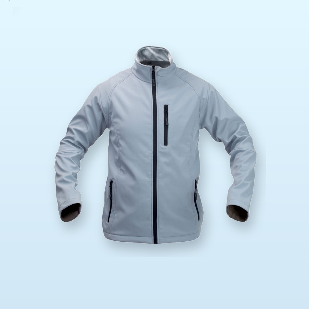 softshell - grigio chiaro - nero - XL