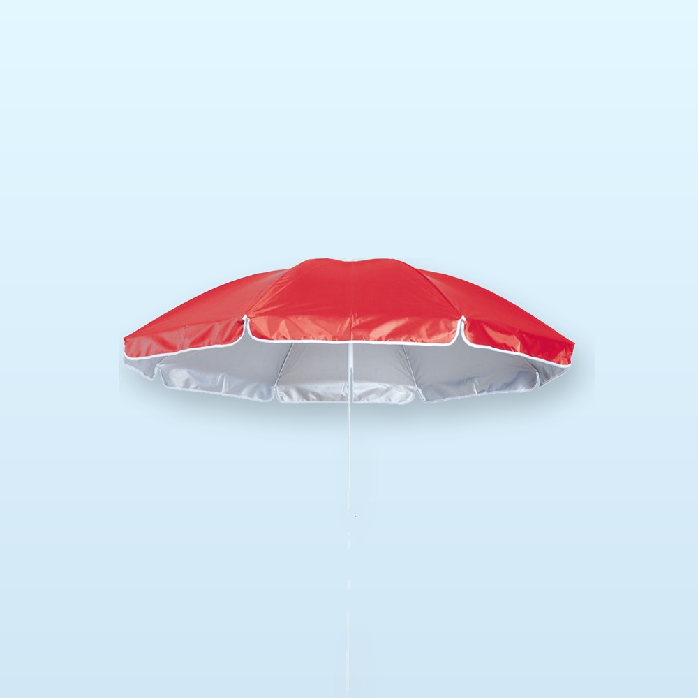 ombrellone da spiaggia - rosso - bianco