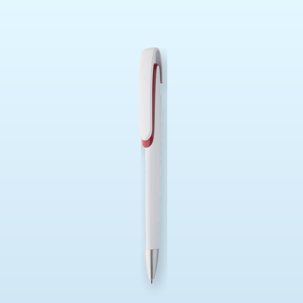 penna a sfera - rosso - bianco