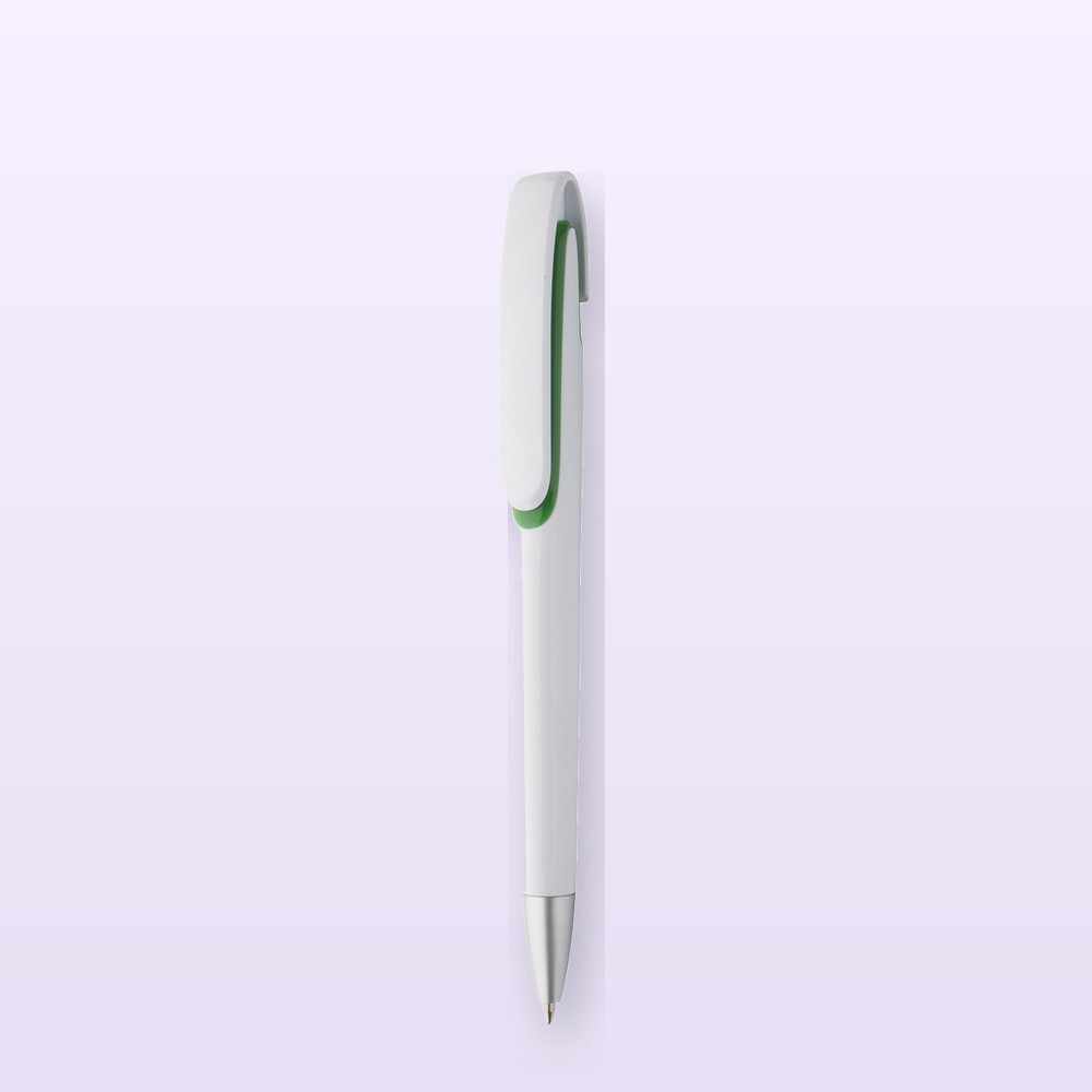 penna a sfera - verde - bianco