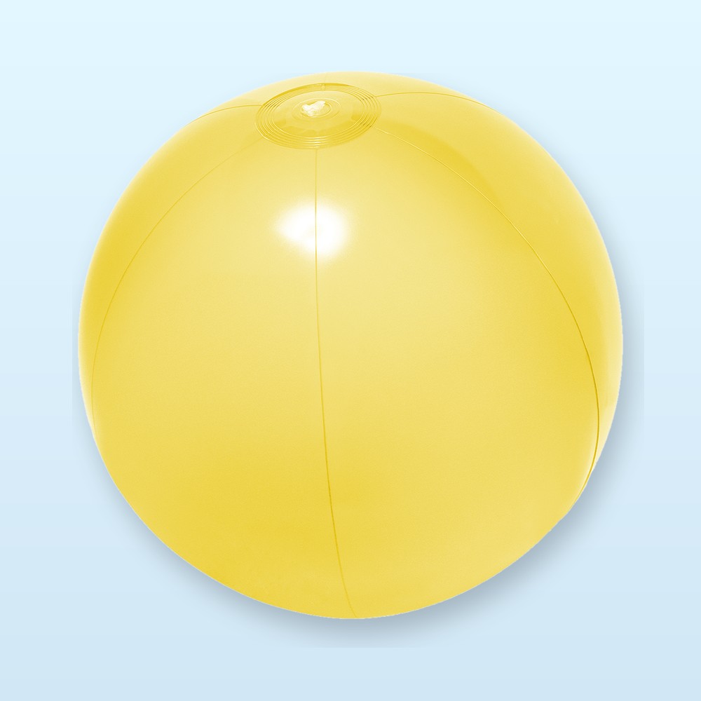 Pallone da spiaggia in RPVC (ø40 cm) - giallo