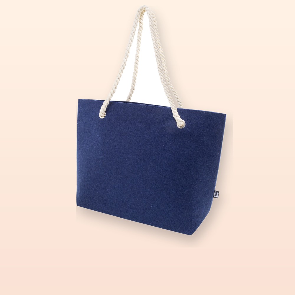Borsa da spiaggia in RPET - blu scuro