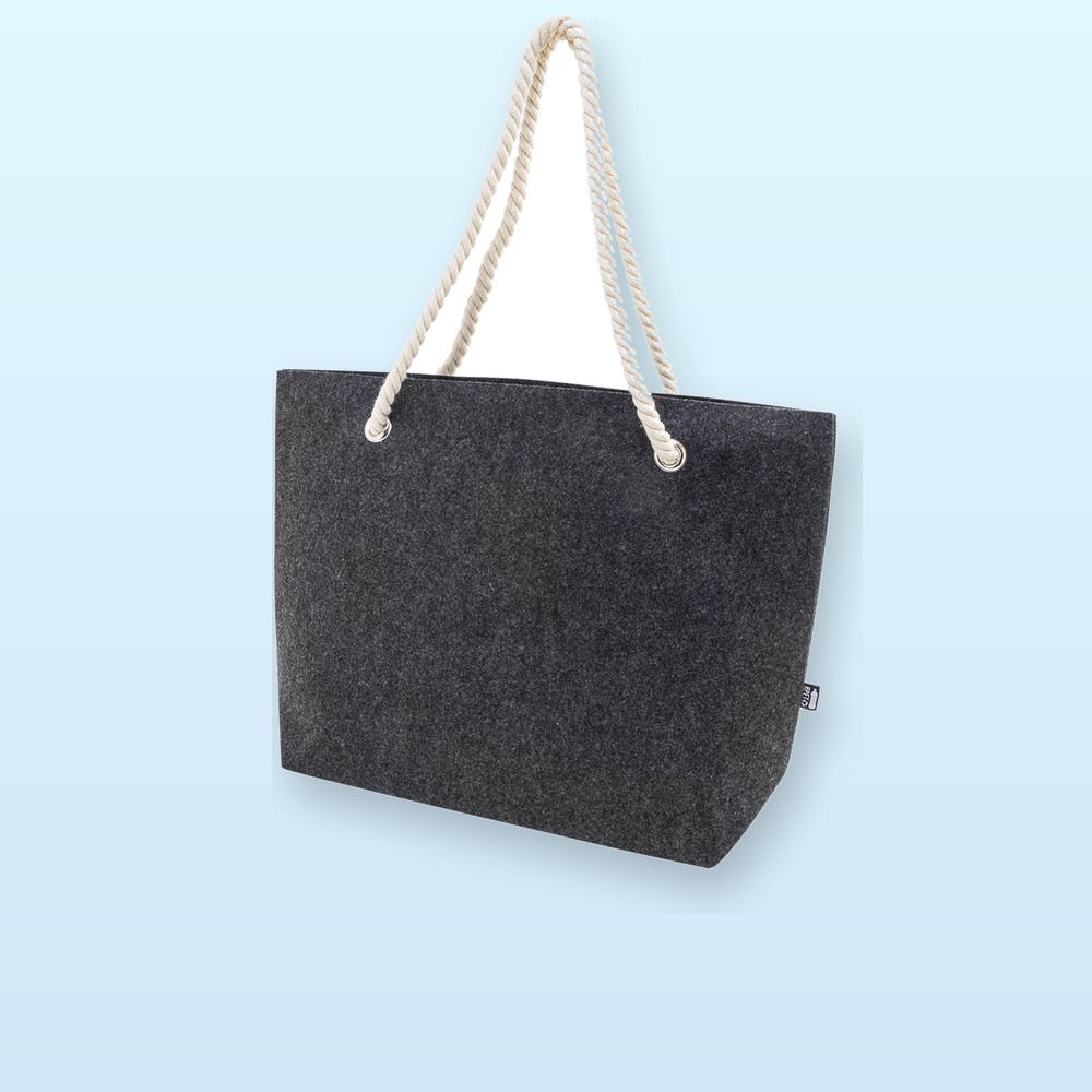 Borsa da spiaggia in RPET - grigio scuro