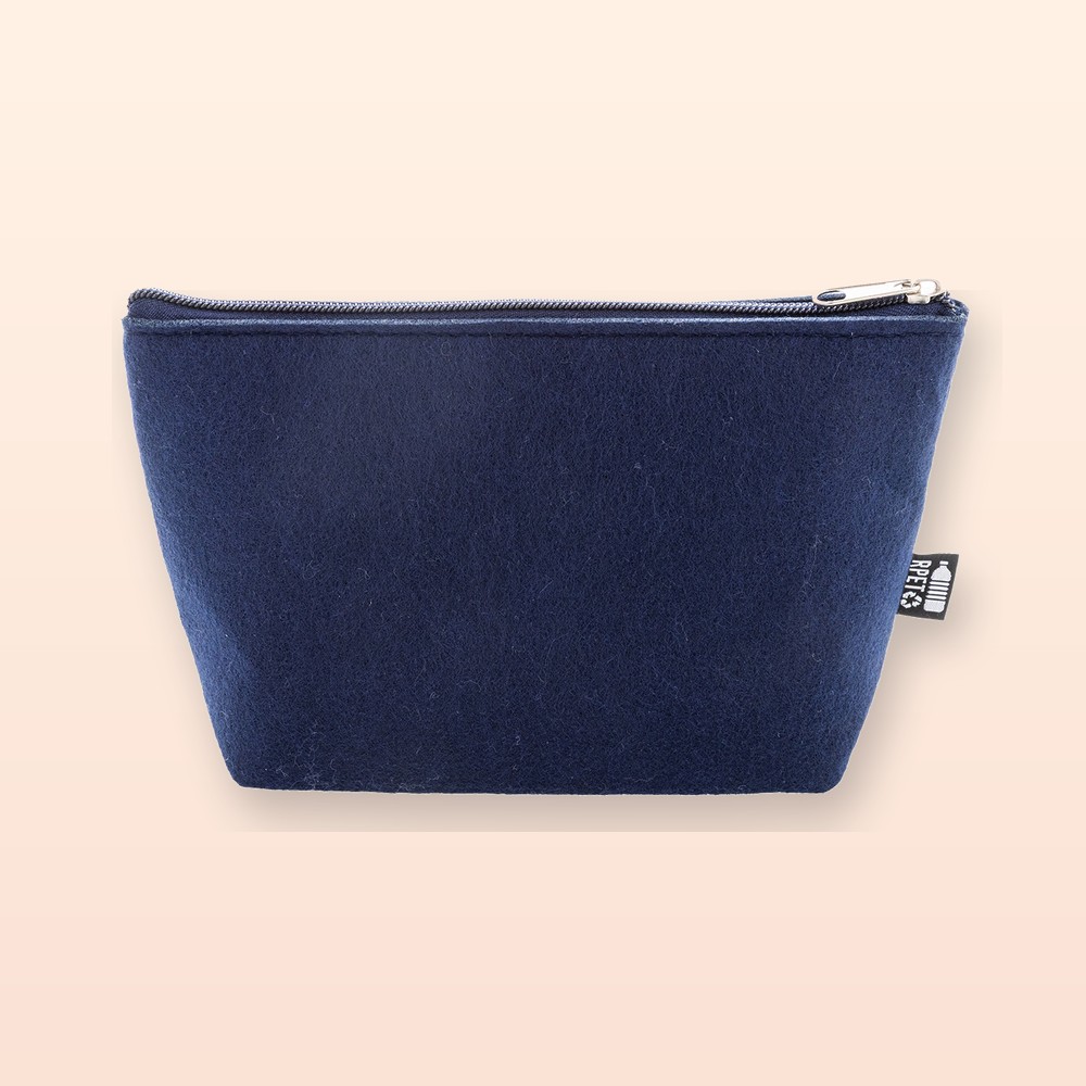 Trousse in RPET - blu scuro