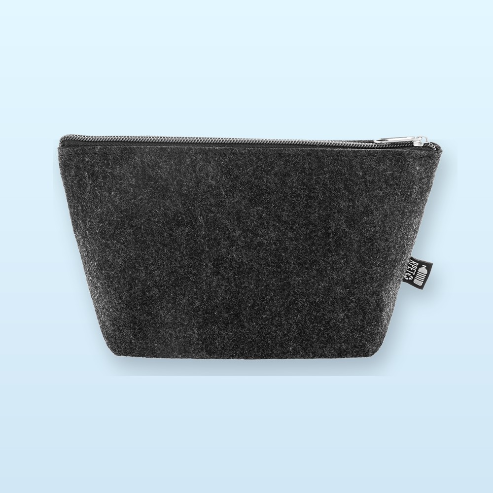 Trousse in RPET - grigio scuro