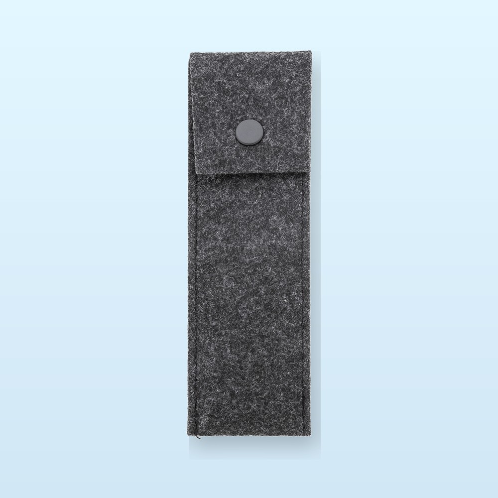 Astuccio in RPET per penna - grigio scuro