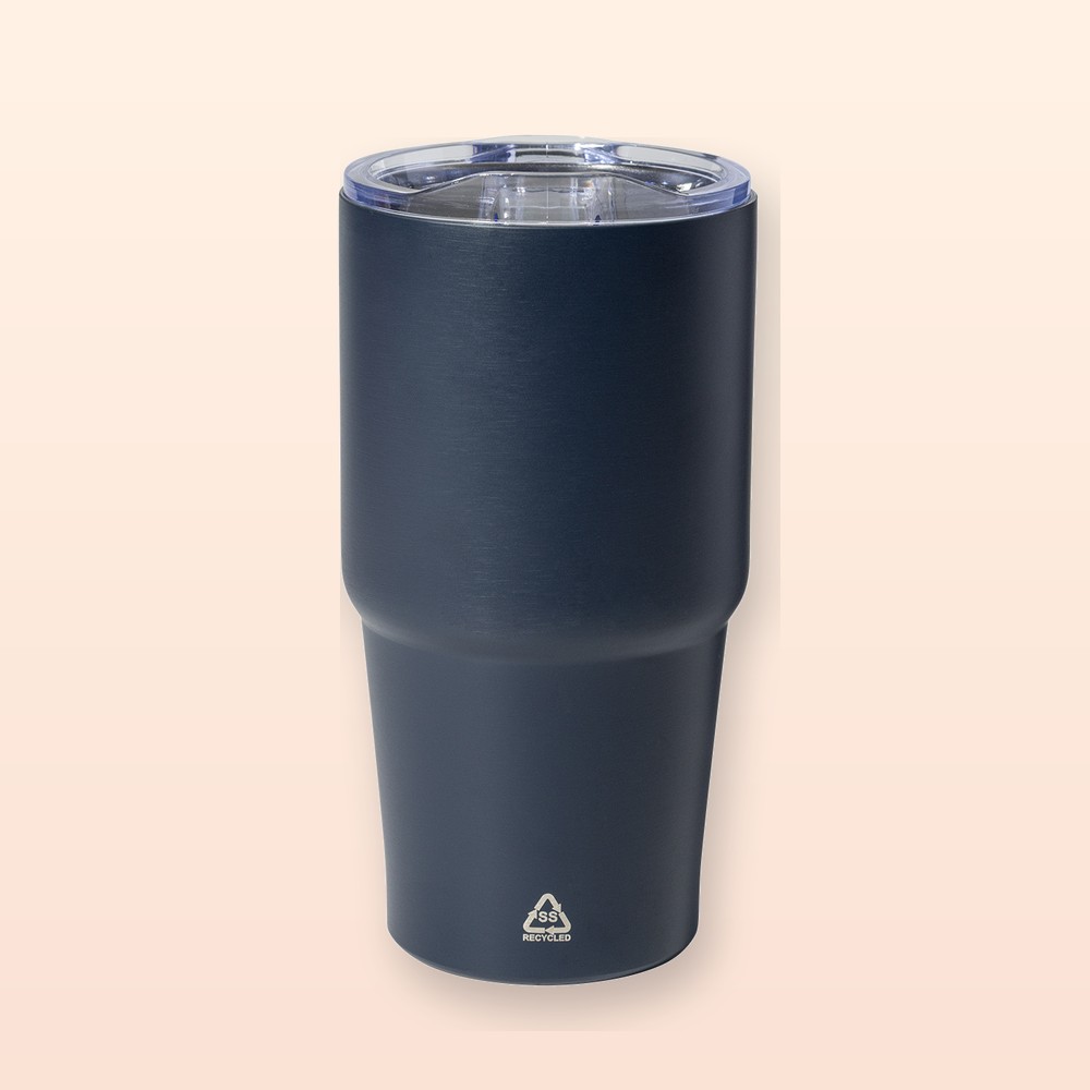 Bicchiere termico in RSS - blu scuro