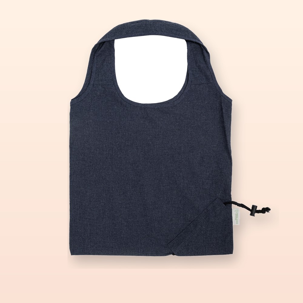 Shopper ripiegabile - blu scuro