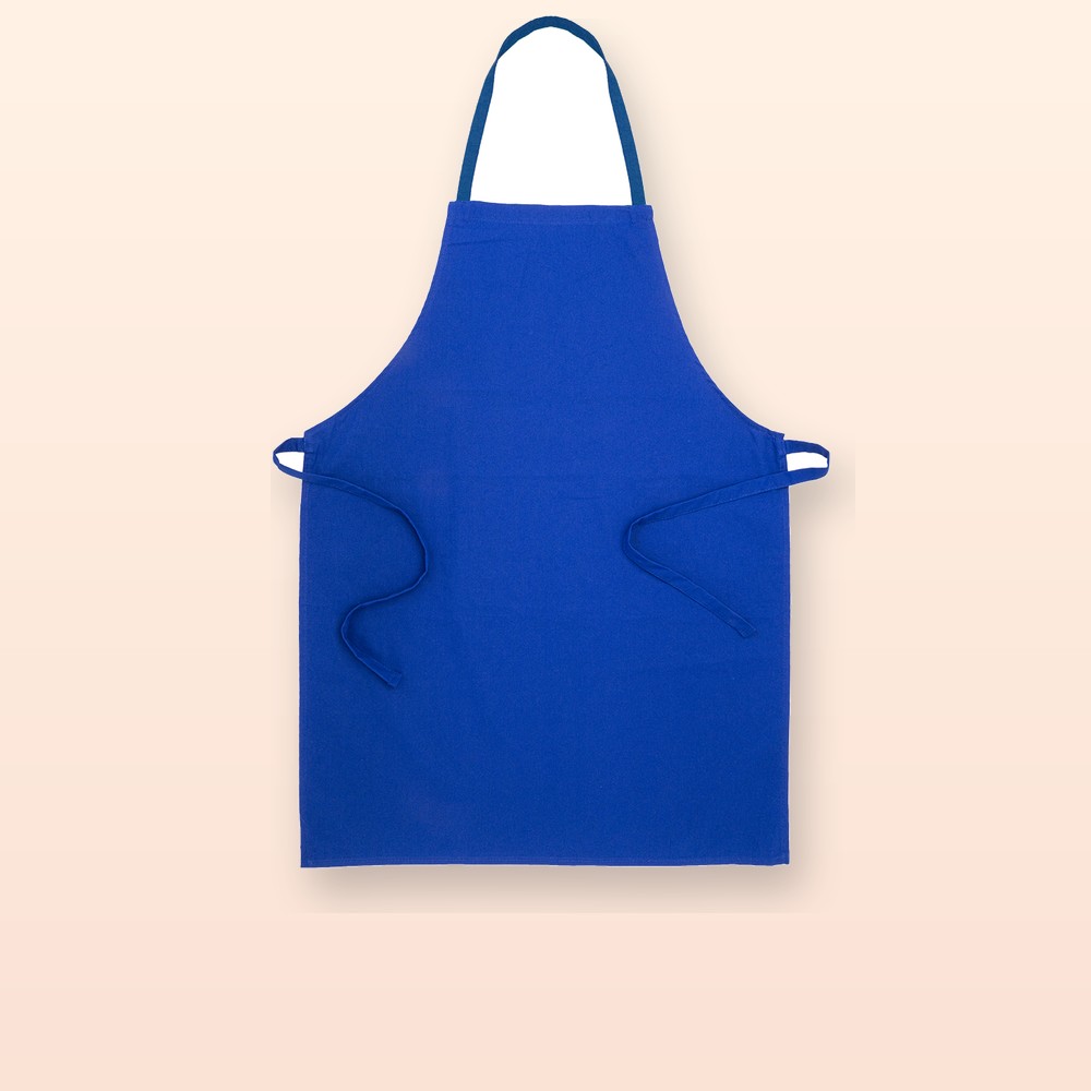 Grembiule in cotone - blu