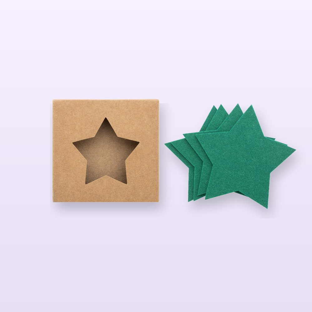 Set sottobicchieri natalizi - verde