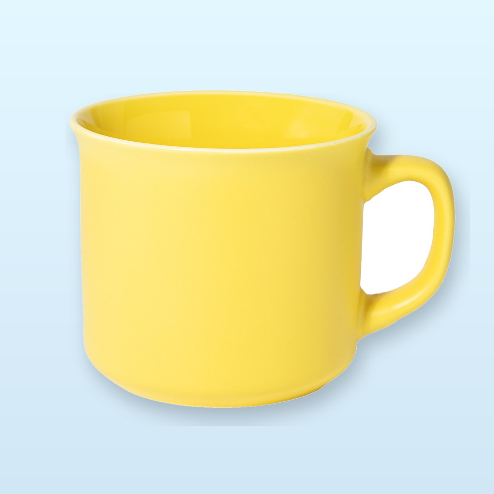 Tazza in ceramica finitura opaca - giallo