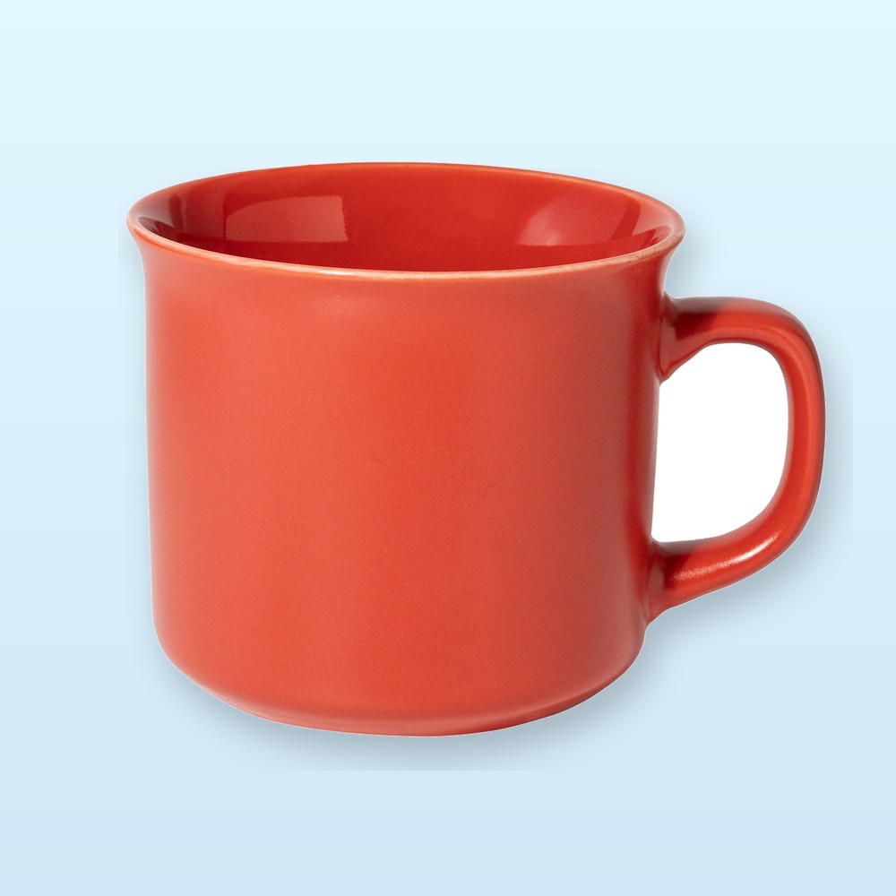Tazza in ceramica finitura opaca - rosso
