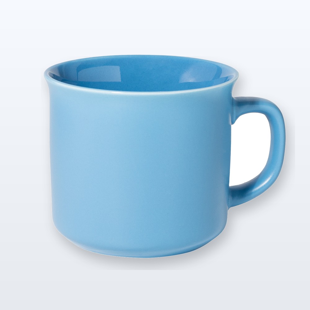 Tazza in ceramica finitura opaca - azzurro