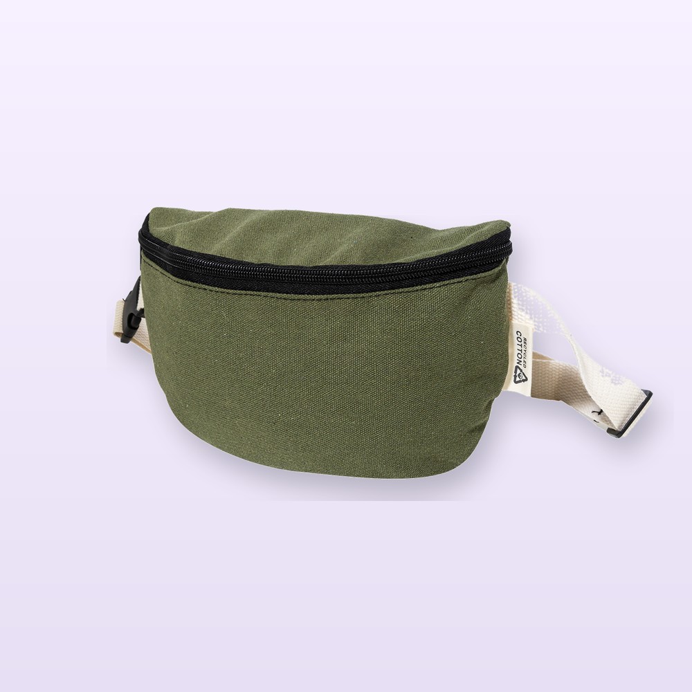 Marsupio in tessuto riciclato - verde