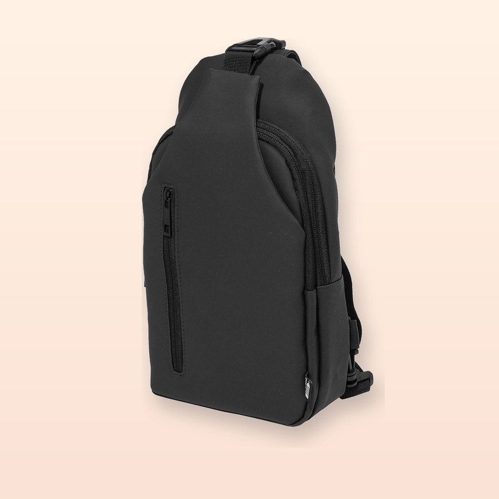 Borsa a tracolla in RPET - nero