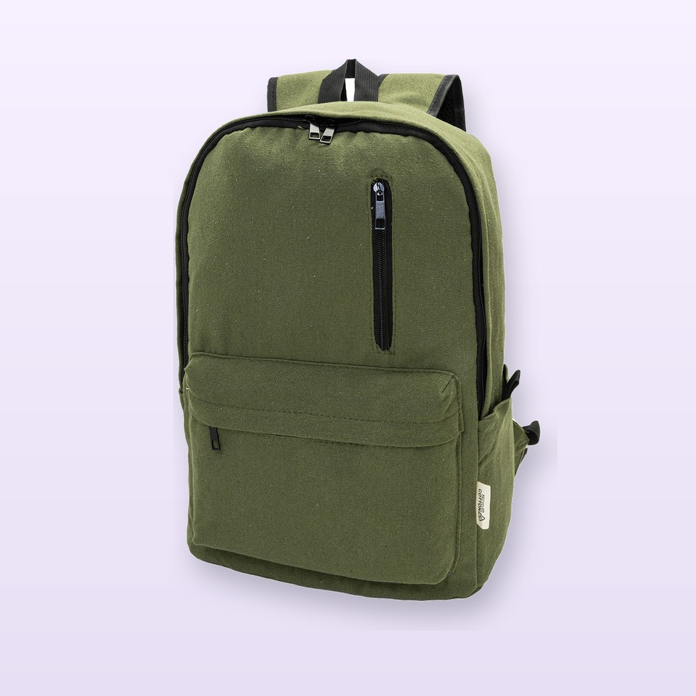 Zaino in canvas riciclato - verde