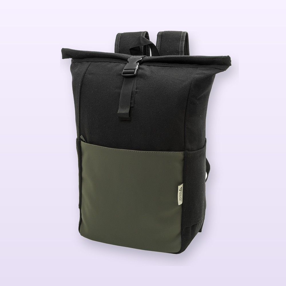 Zaino in canvas riciclato - verde