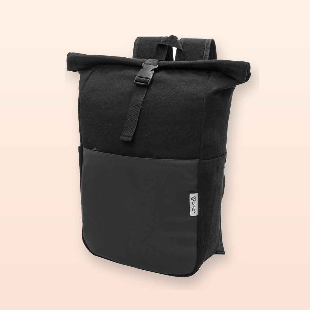 Zaino in canvas riciclato - nero
