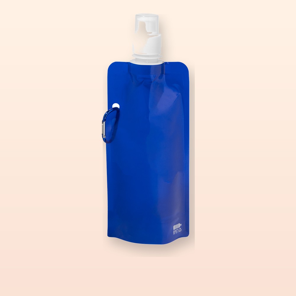 Borraccia ripiegabile in RPET - blu