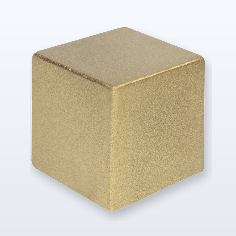 Cubo antistress metallizzato - oro