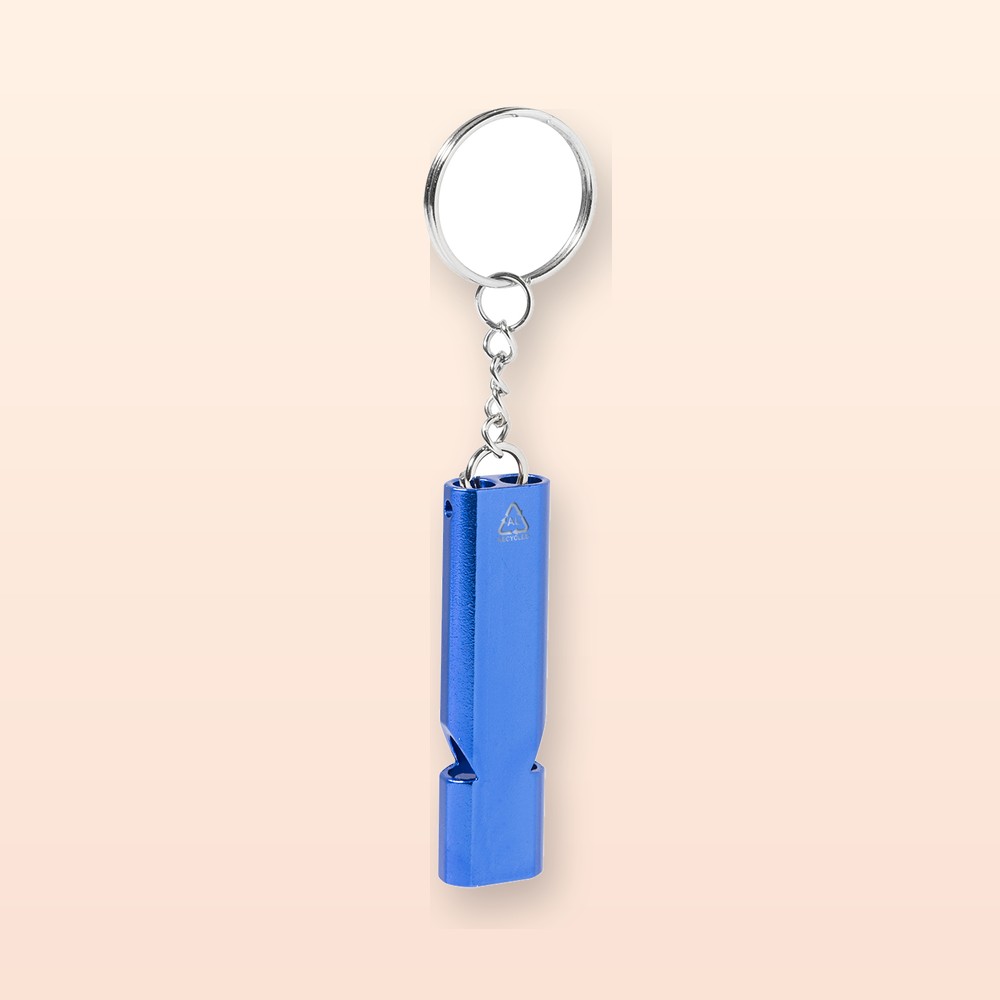portachiavi con fischietto - blu