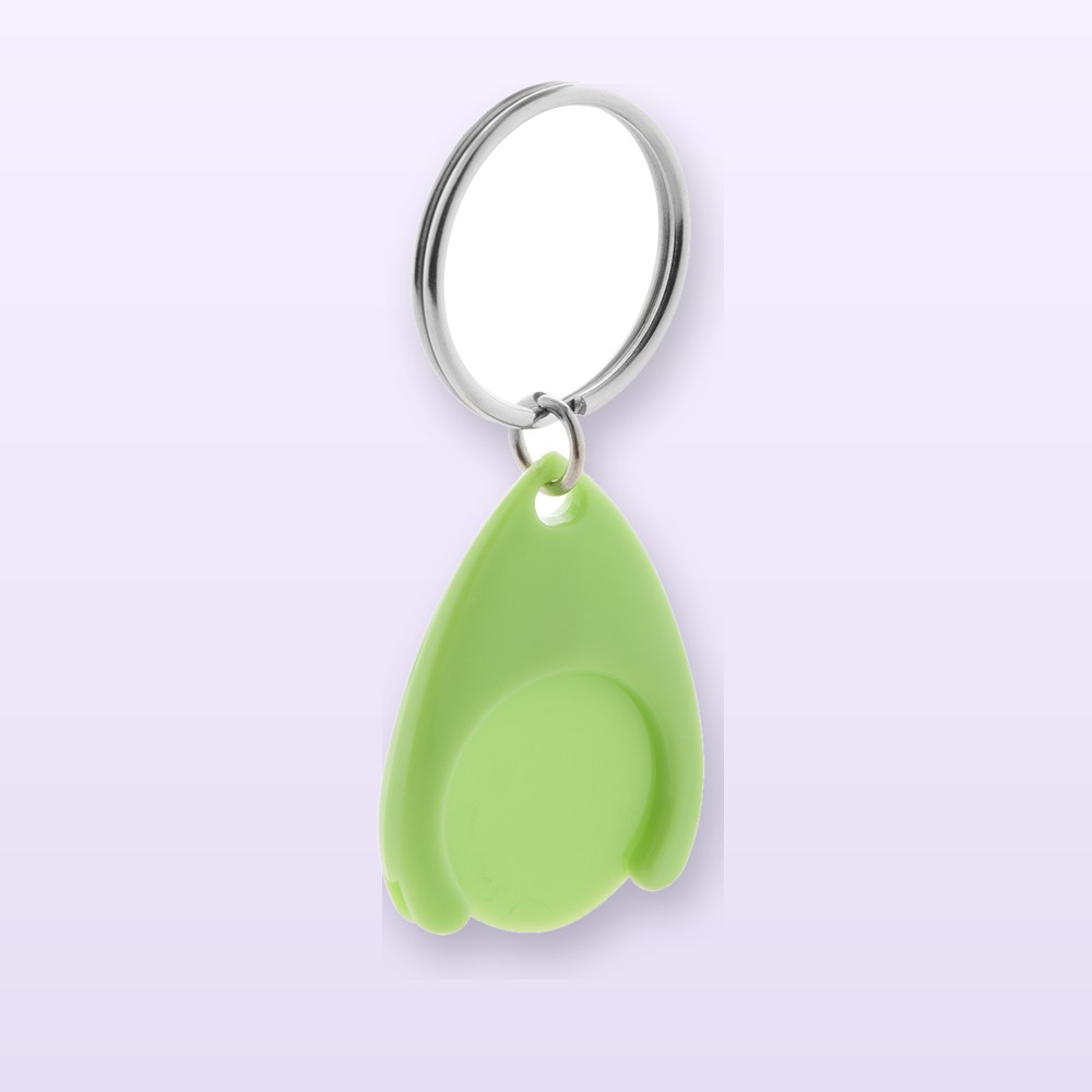 portachiavi con gettone - verde
