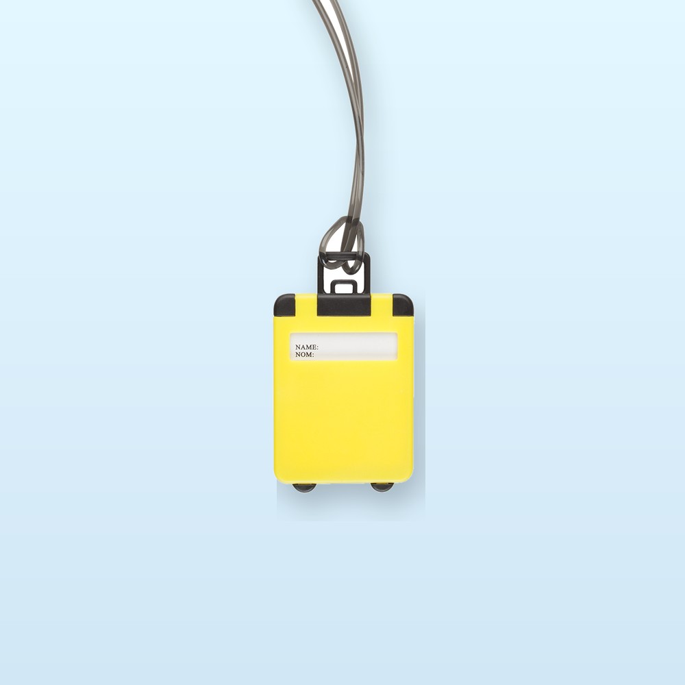 etichetta bagagli - giallo