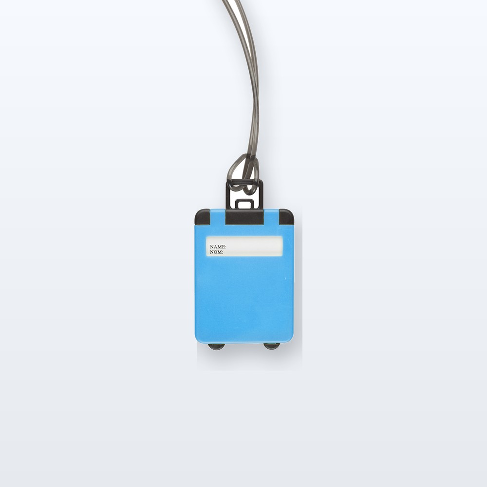 etichetta bagagli - azzurro