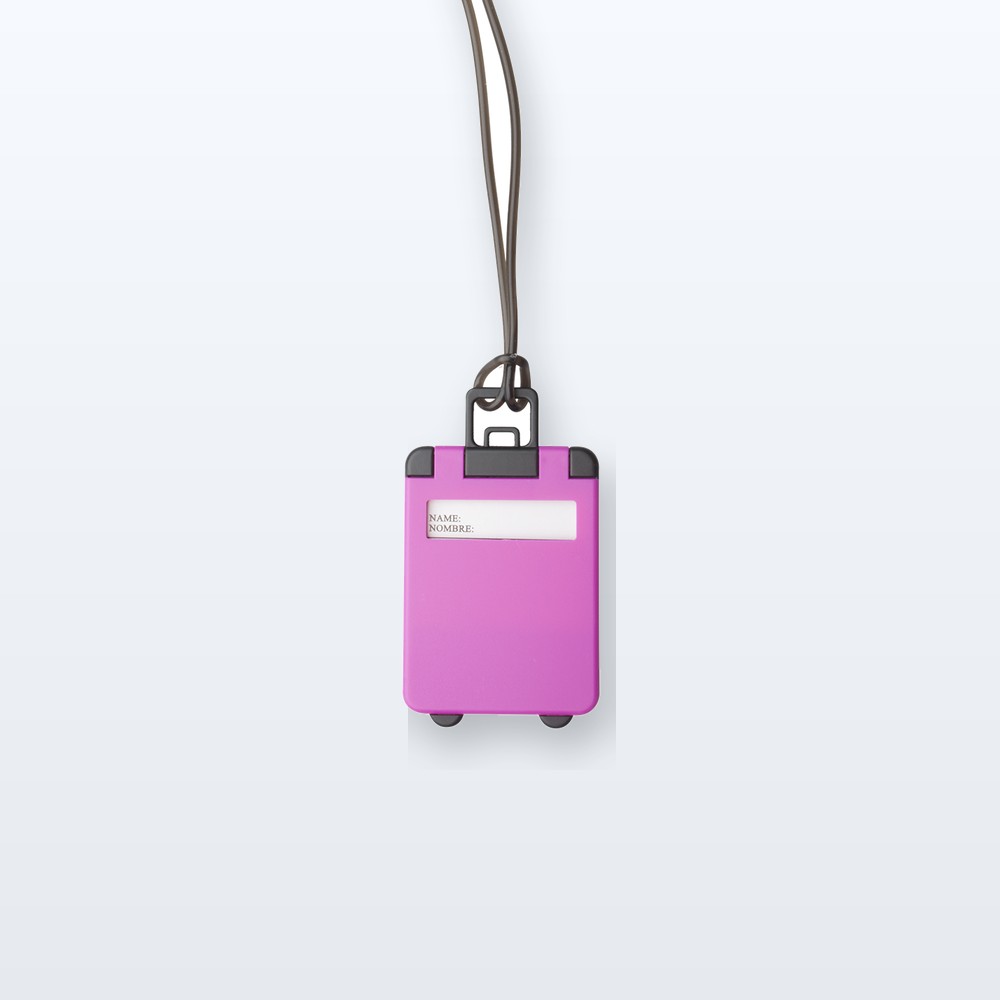etichetta bagagli - fucsia