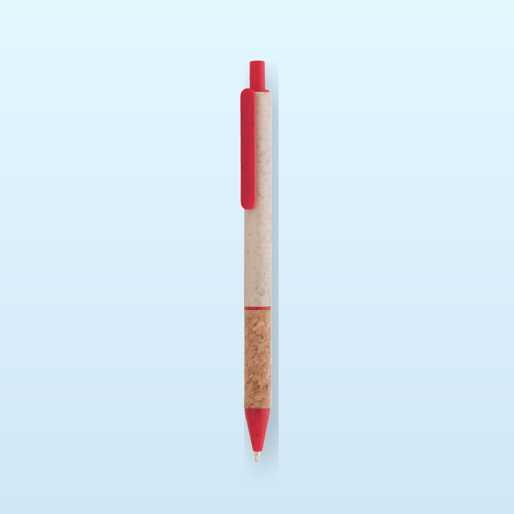 Penna a sfera - rosso - naturale