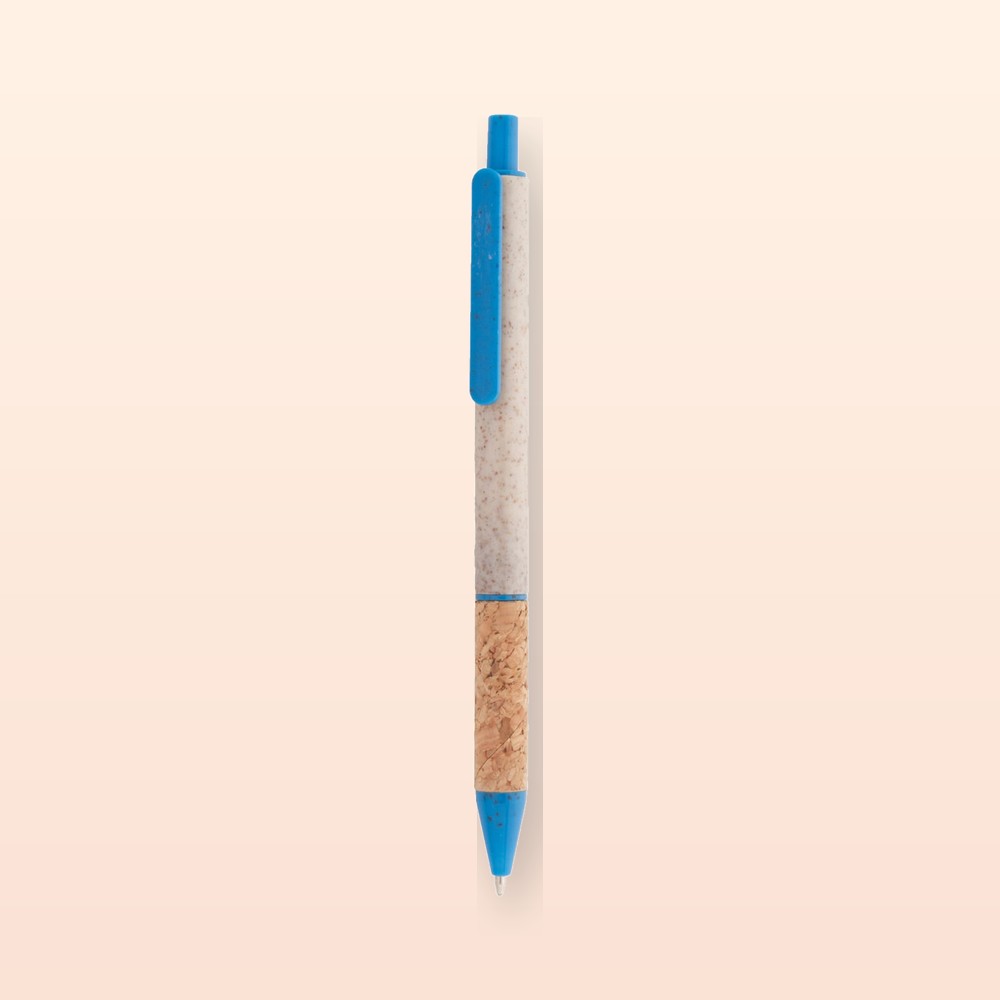Penna a sfera - blu - naturale