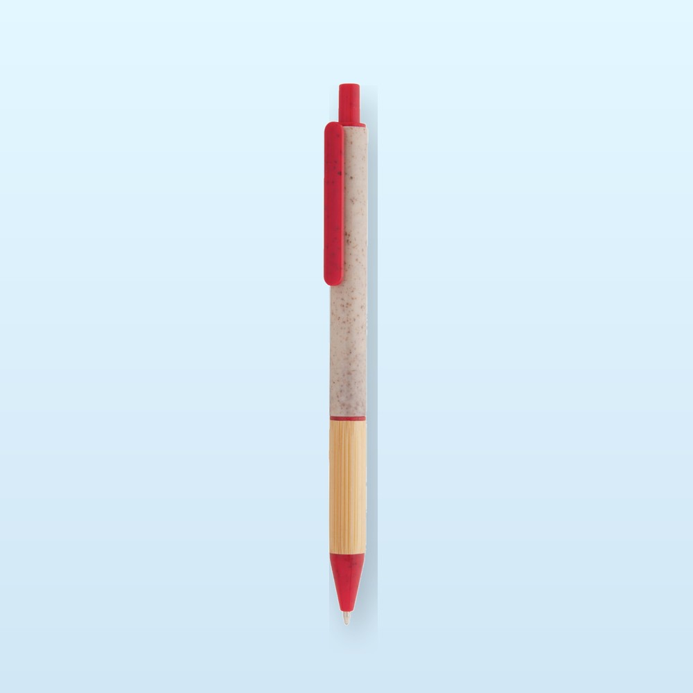 Penna a sfera - rosso - naturale