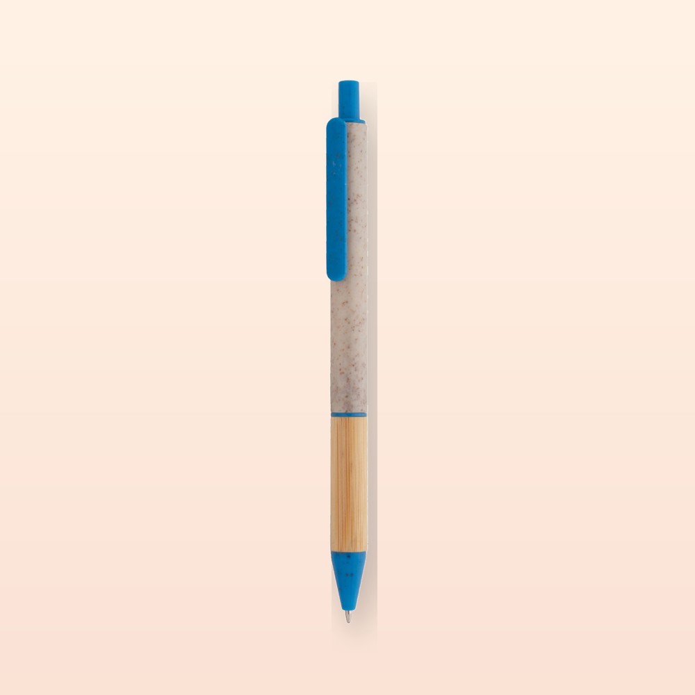 Penna a sfera - blu - naturale