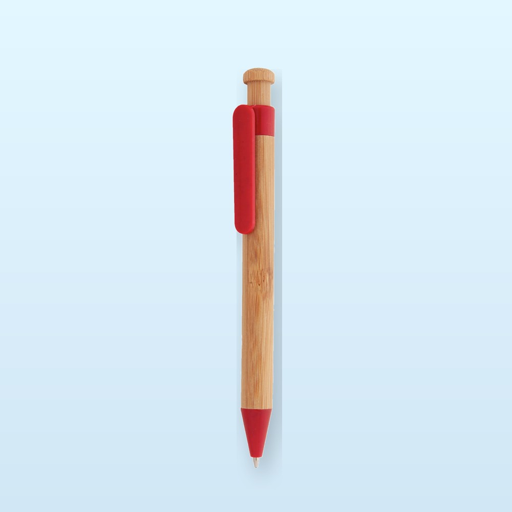 penna a sfera - rosso - naturale
