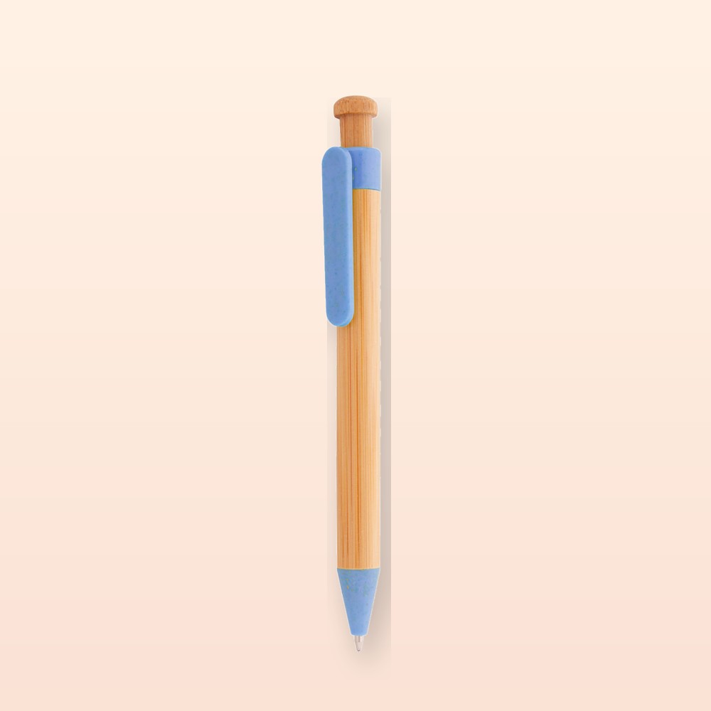 penna a sfera - blu - naturale