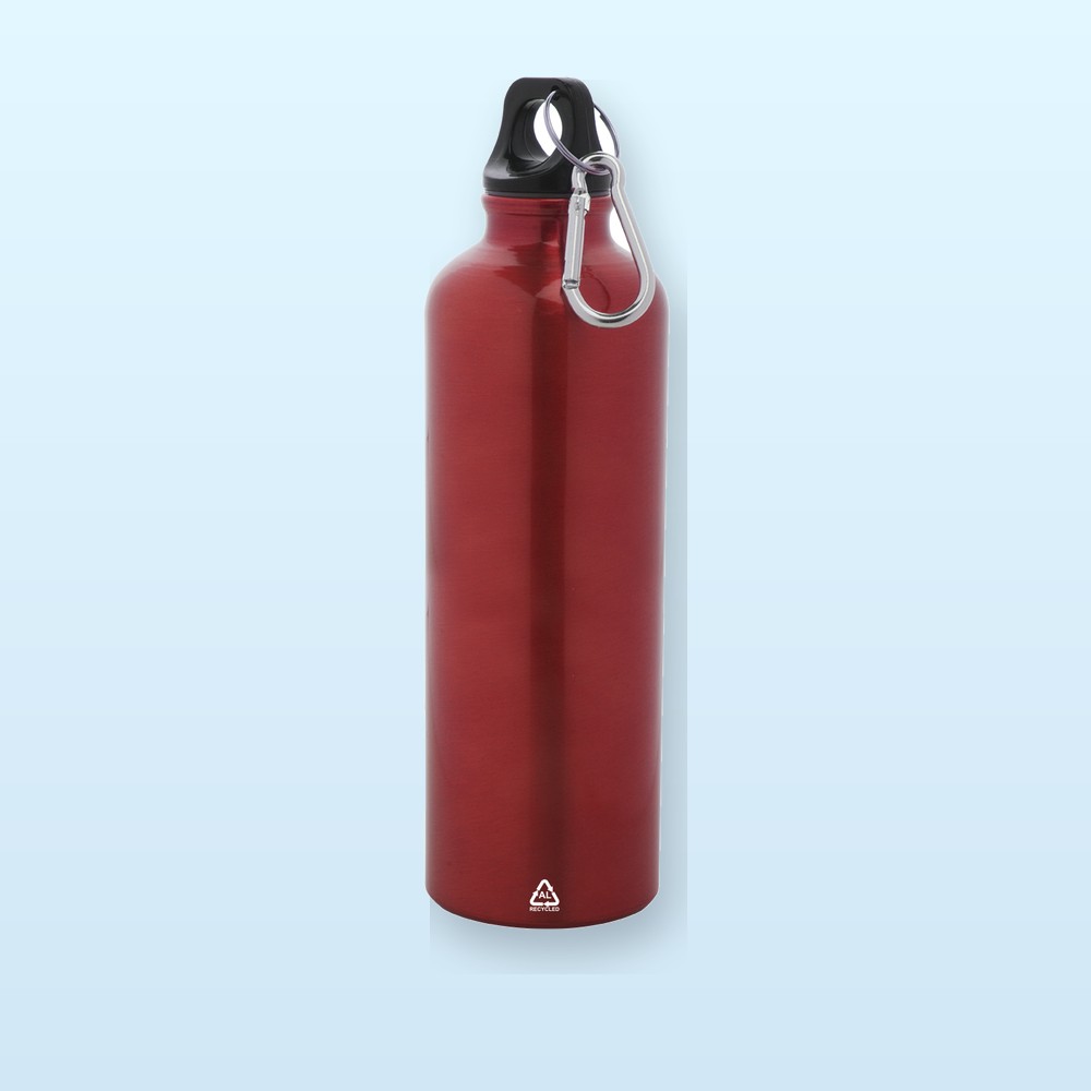 Borraccia in alluminio riciclato - rosso