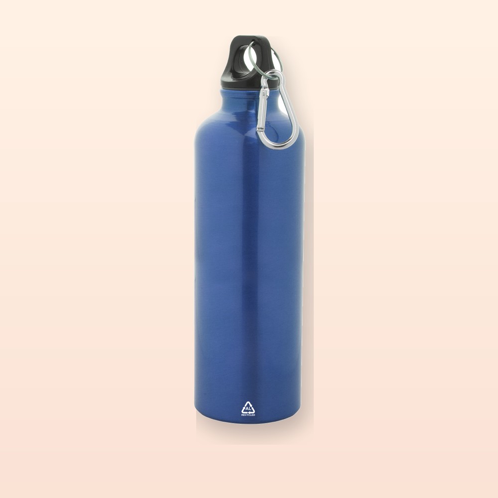 Borraccia in alluminio riciclato - blu