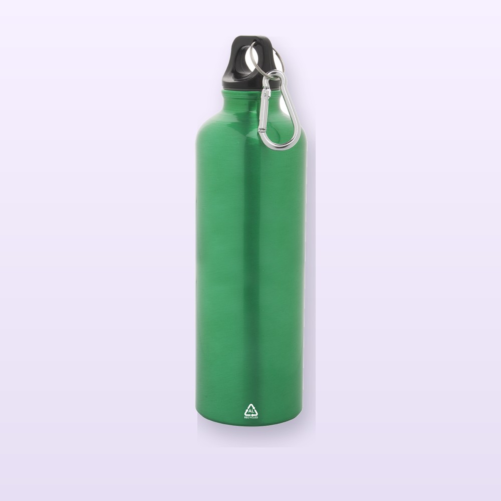 Borraccia in alluminio riciclato - verde