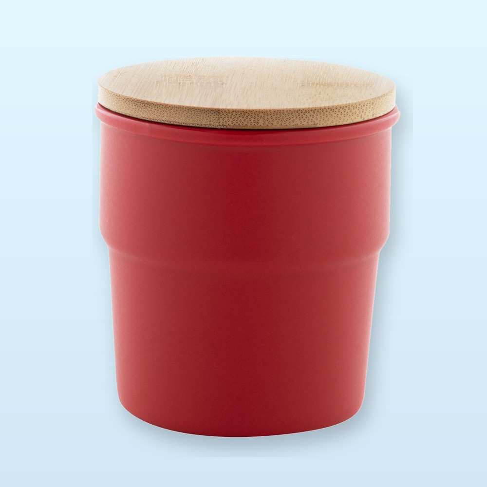 Bicchiere in ceramica - rosso
