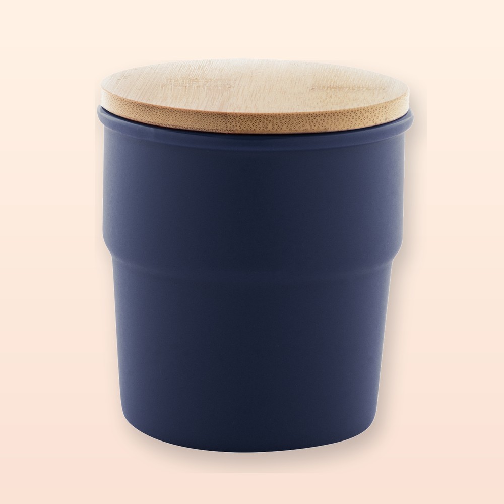 Bicchiere in ceramica - blu scuro