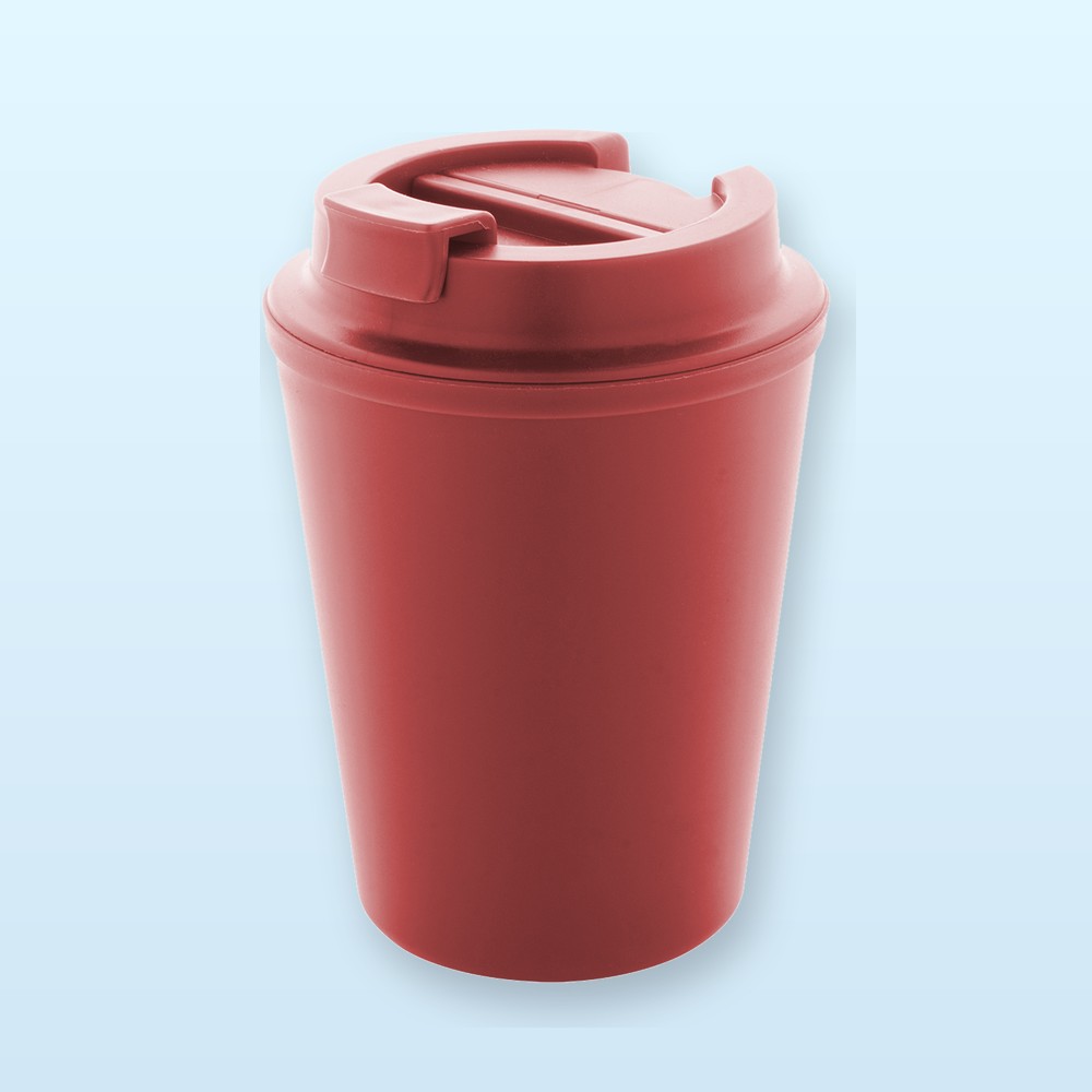 Bicchiere termico in RPP - rosso