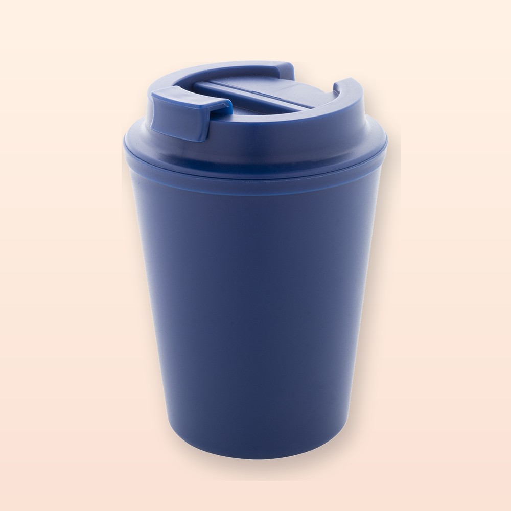 Bicchiere termico in RPP - blu scuro