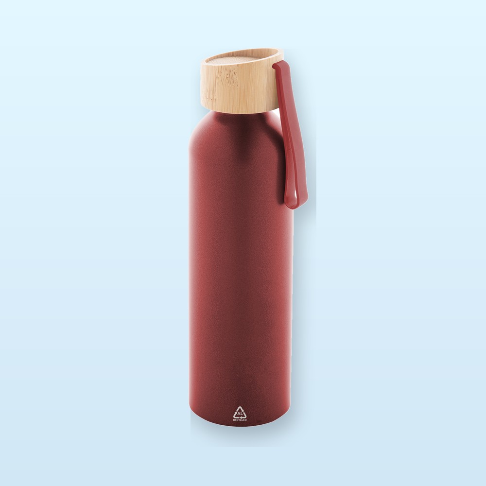 Borraccia in alluminio riciclato - rosso