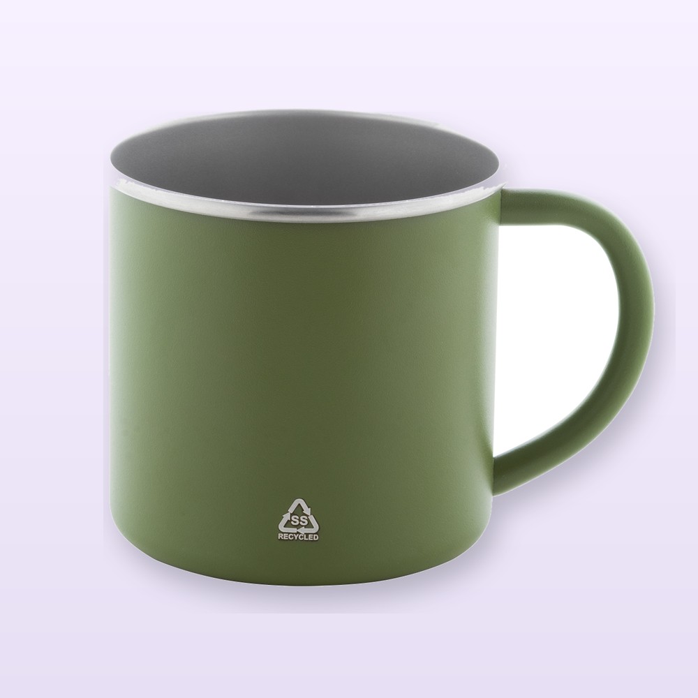 Tazza in acciaio riciclato - verde